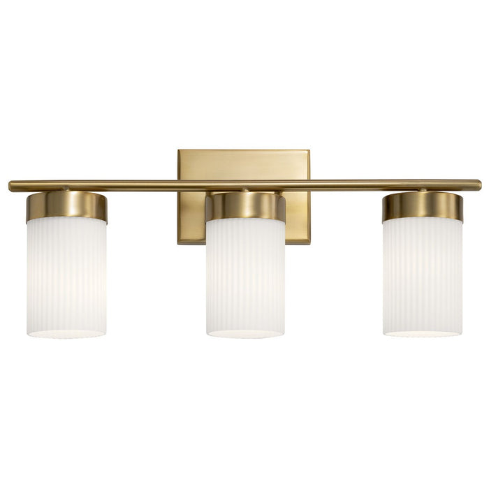 Kichler 55112BNB Three Light Bath, Brushed Natural Brass