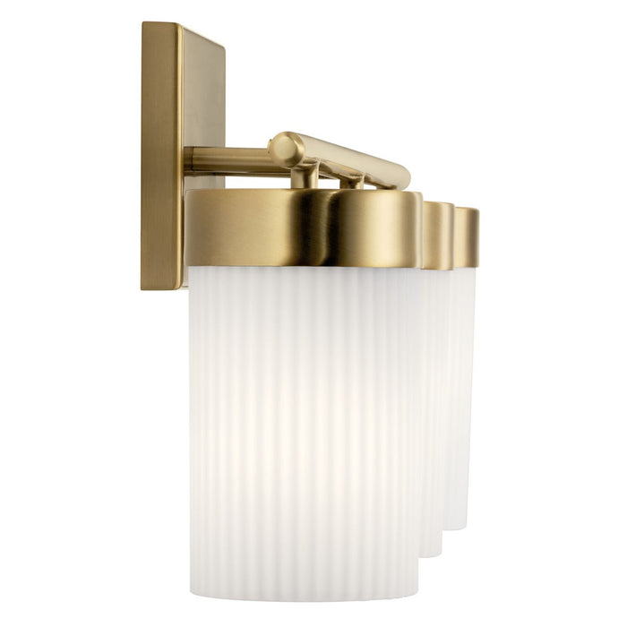 Kichler 55112BNB Three Light Bath, Brushed Natural Brass