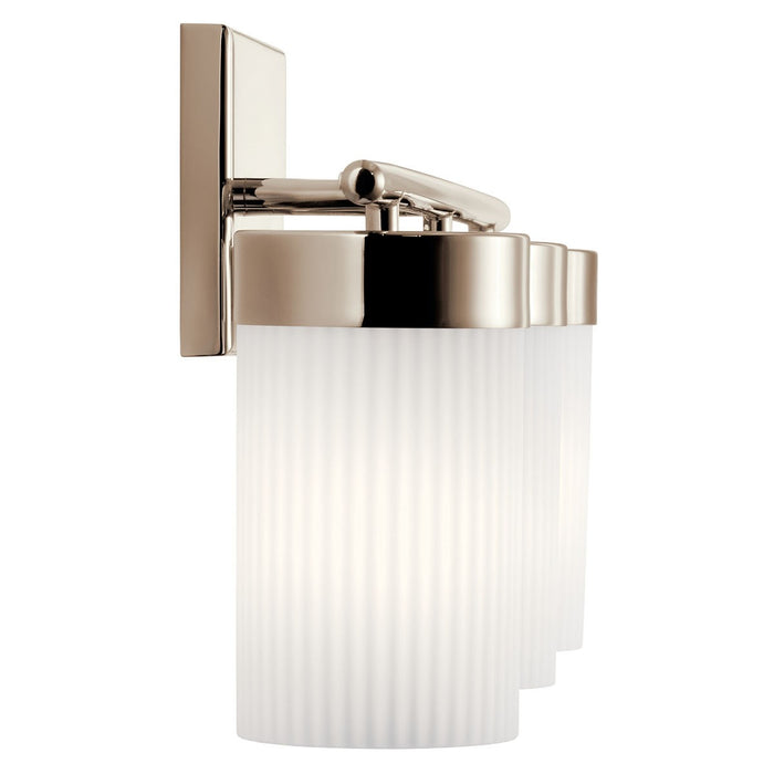 Kichler 55112PN Three Light Bath, Polished Nickel