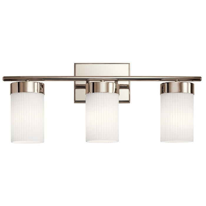 Kichler 55112PN Three Light Bath, Polished Nickel