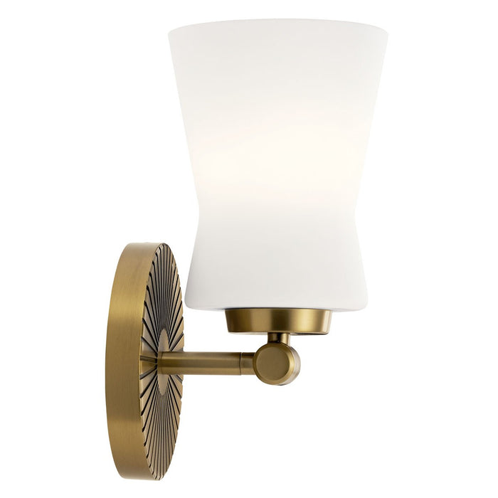 Kichler 55115BNB One Light Wall Sconce, Brushed Natural Brass
