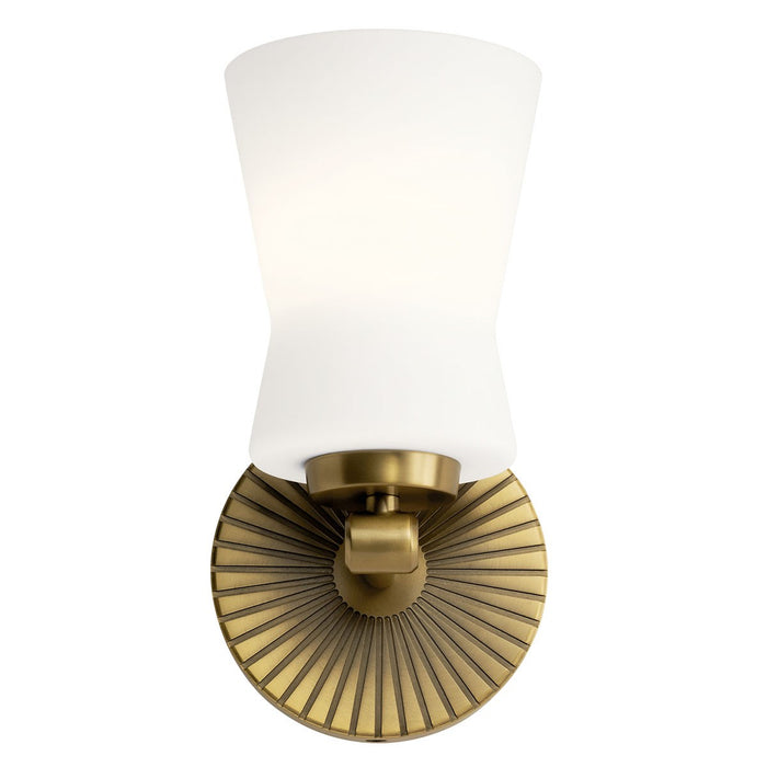 Kichler 55115BNB One Light Wall Sconce, Brushed Natural Brass
