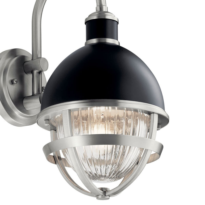 Kichler 59049BK One Light Outdoor Wall Mount, Black