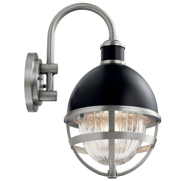 Kichler 59049BK One Light Outdoor Wall Mount, Black