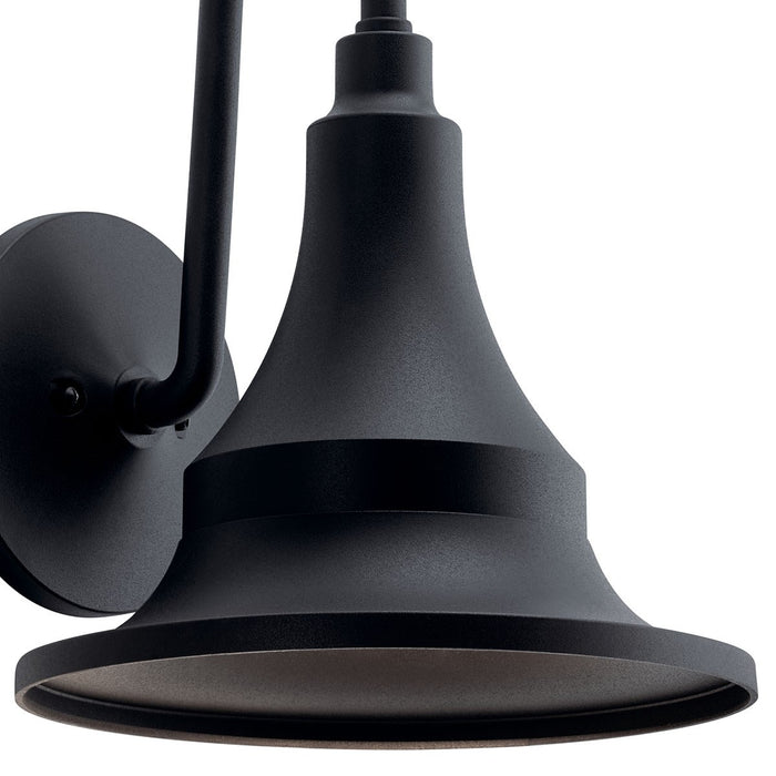 Kichler 59055BKT One Light Outdoor Wall Mount, Textured Black