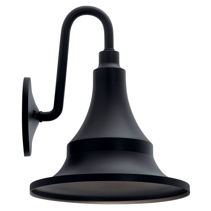 Kichler 59056BKT One Light Outdoor Wall Mount, Textured Black