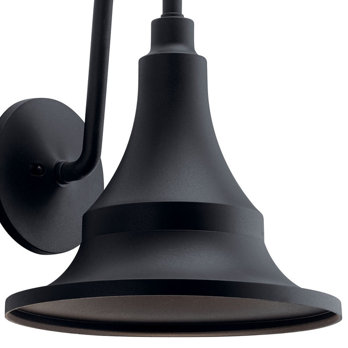 Kichler 59056BKT One Light Outdoor Wall Mount, Textured Black