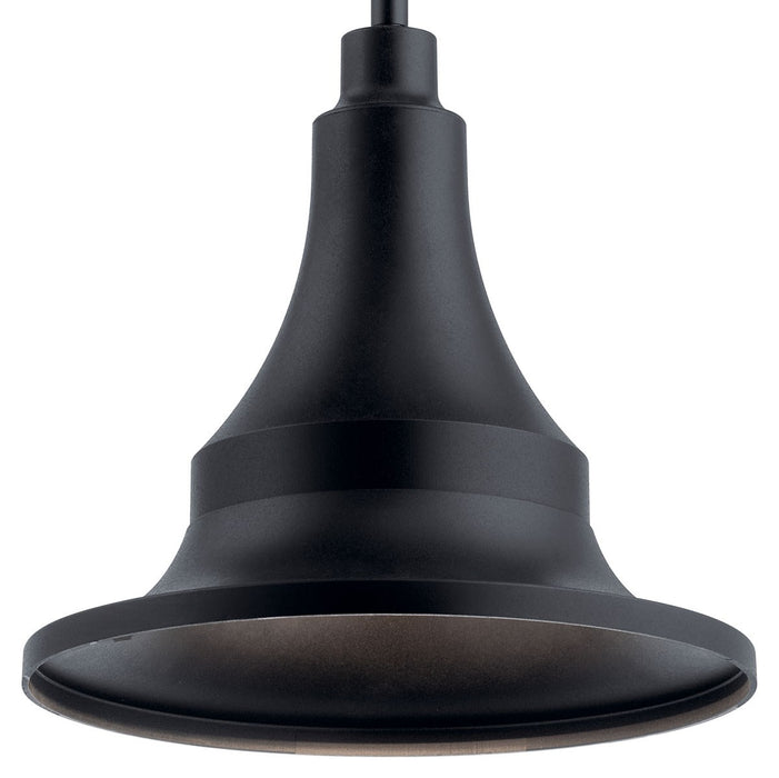 Kichler 59057BKT One Light Outdoor Pendant, Textured Black