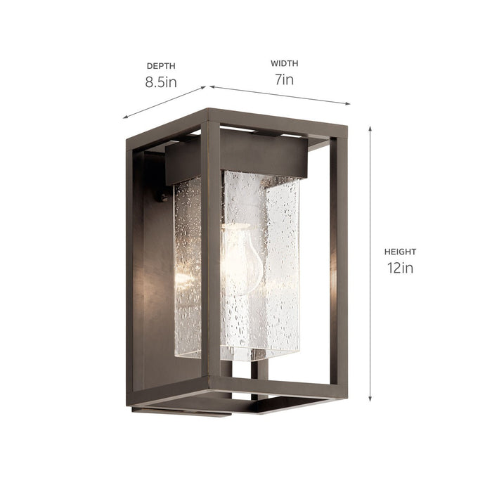 Kichler 59060OZ One Light Outdoor Wall Mount, Olde Bronze