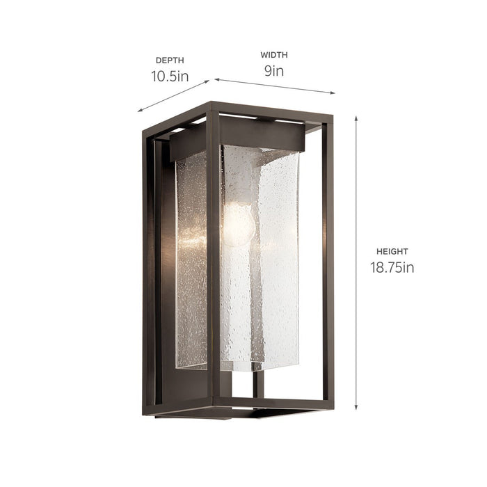 Kichler 59062OZ One Light Outdoor Wall Mount, Olde Bronze