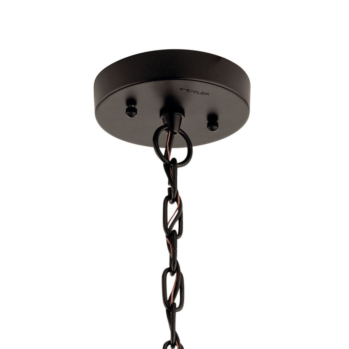 Kichler 59064OZ One Light Outdoor Pendant, Olde Bronze