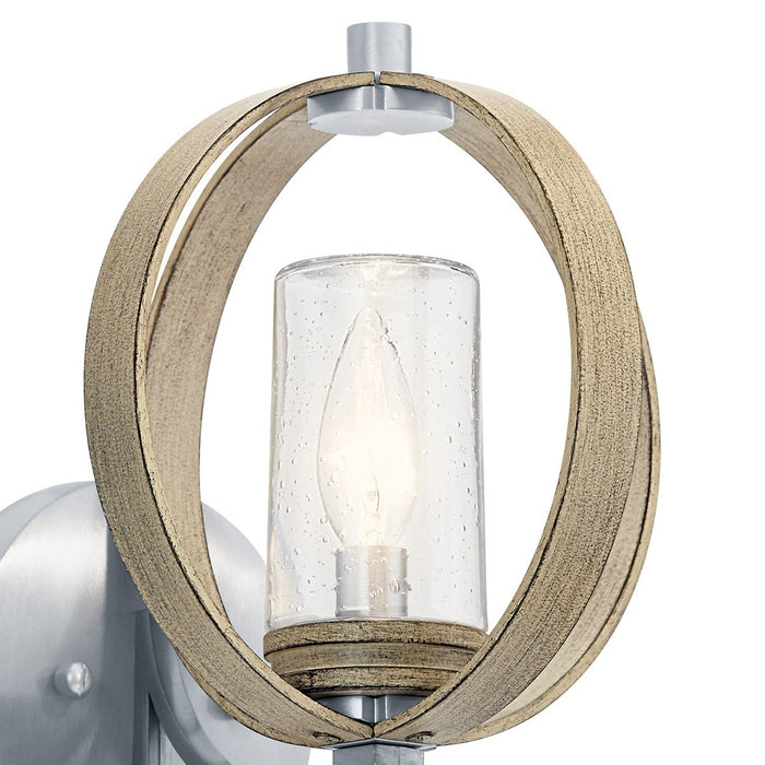 Kichler 59065DAG One Light Outdoor Wall Mount, Distressed Antique Gray