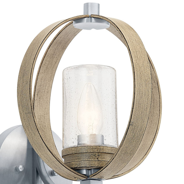 Kichler 59066DAG One Light Outdoor Wall Mount, Distressed Antique Gray