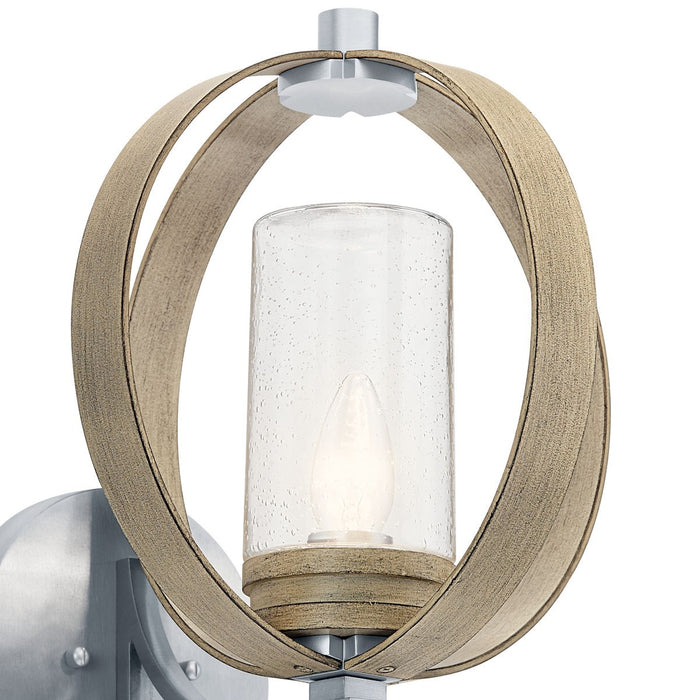 Kichler 59067DAG One Light Outdoor Wall Mount, Distressed Antique Gray