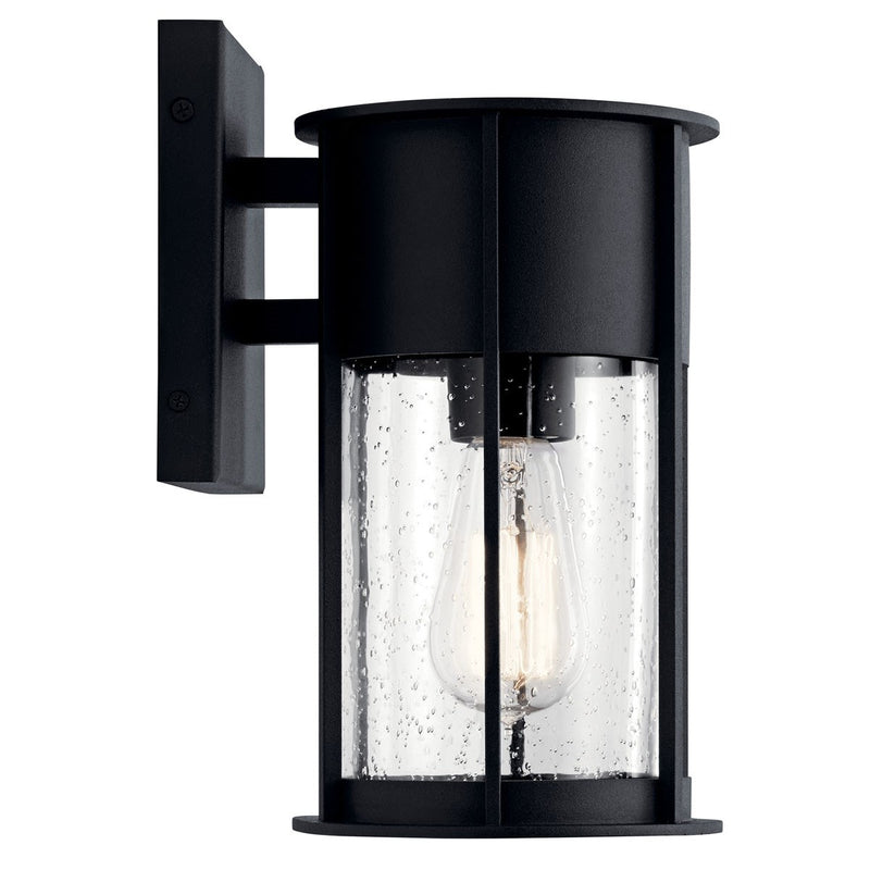 Kichler 59079BKT One Light Outdoor Wall Mount, Textured Black