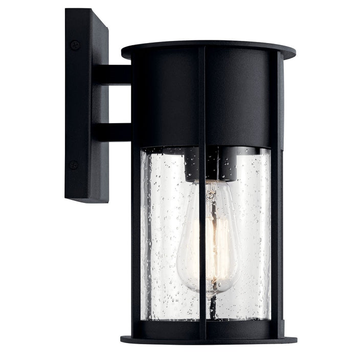 Kichler 59079BKT One Light Outdoor Wall Mount, Textured Black
