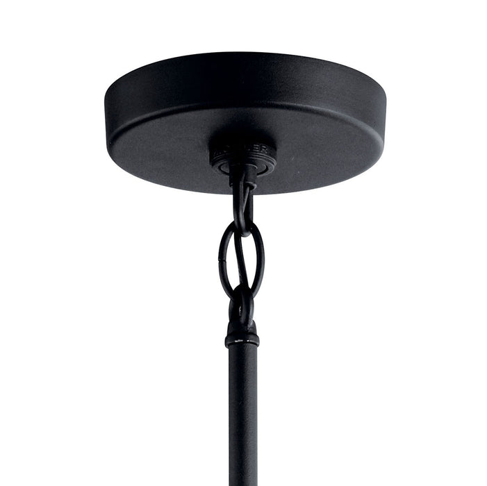 Kichler 59082BKT One Light Outdoor Pendant, Textured Black