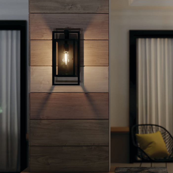 Kichler 59086BK One Light Outdoor Wall Mount, Black