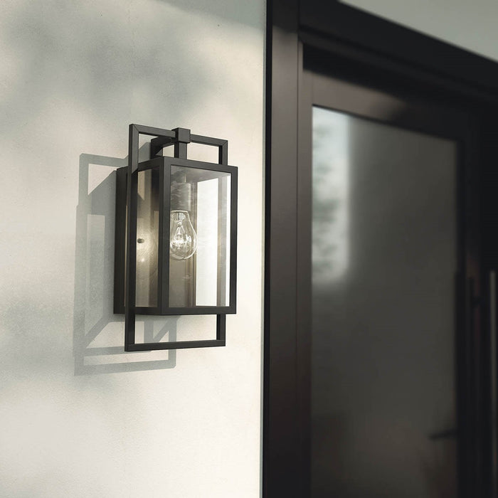 Kichler 59087BK One Light Outdoor Wall Mount, Black