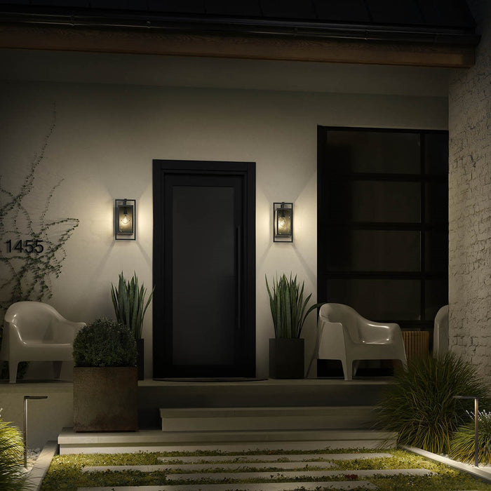 Kichler 59087BK One Light Outdoor Wall Mount, Black