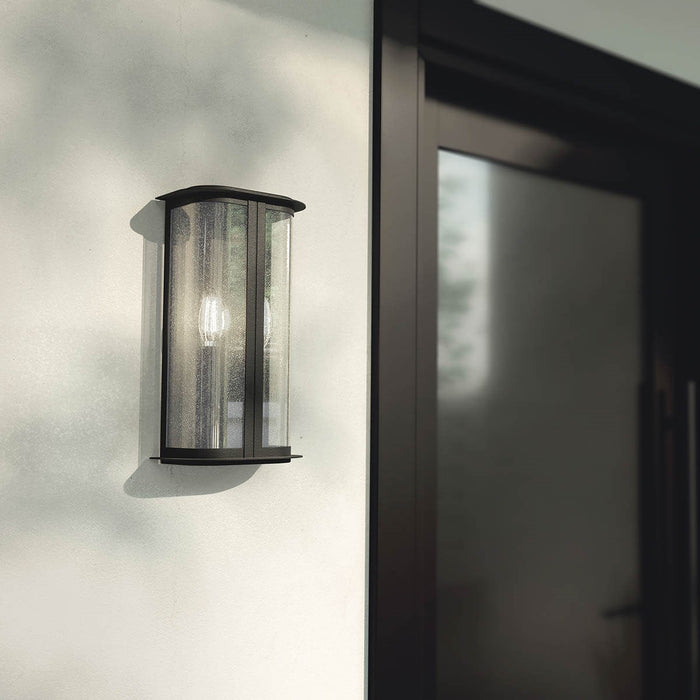 Kichler 59091DBK Two Light Outdoor Wall Mount, Distressed Black