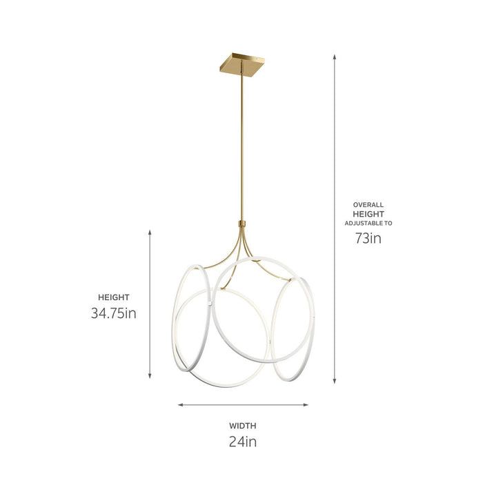 Kichler 83348WH LED Pendant, White