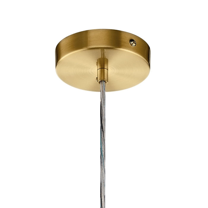 Kichler 83854CGWH LED Mini Pendant, Champagne Gold