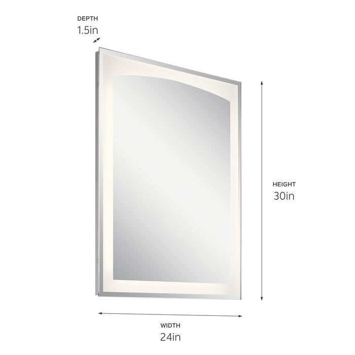 Kichler 86006WH LED Mirror, White