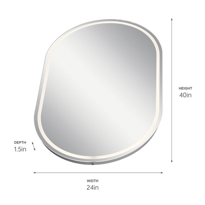 Kichler 86008 LED Mirror, White
