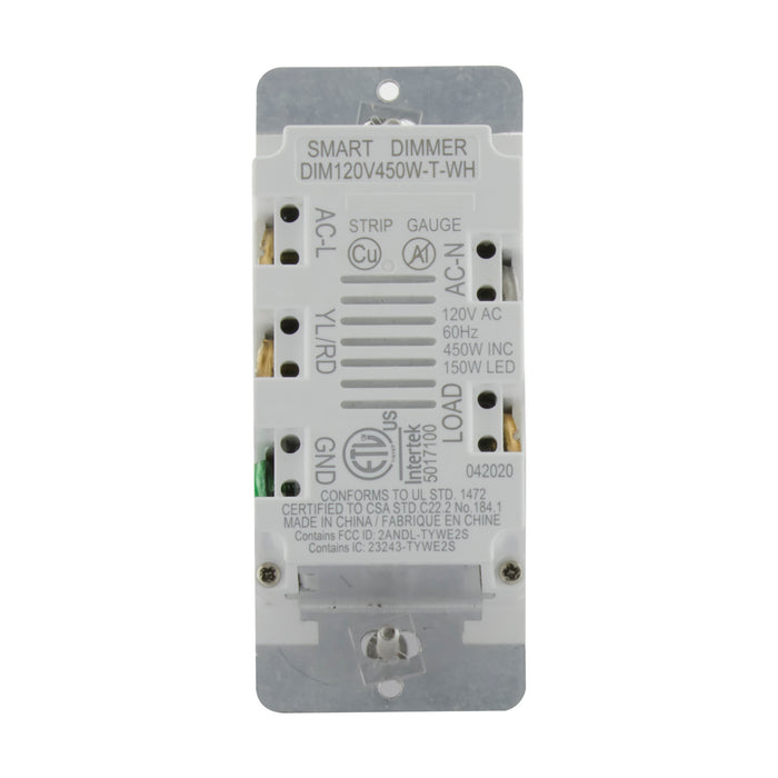 Satco S11268 Smart Technology Wall Dimmer, White