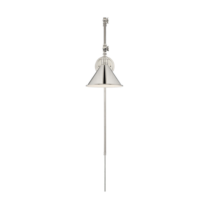 Nuvo Lighting 60-7362 One Light Swing Arm Wall Lamp, Polished Nickel