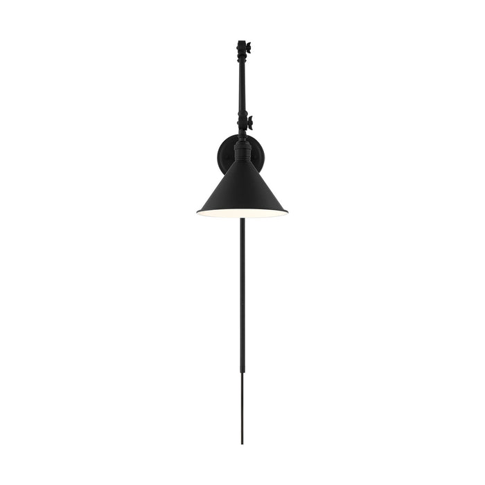 Nuvo Lighting 60-7363 One Light Swing Arm Wall Lamp, Matte Black