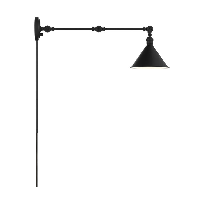 Nuvo Lighting 60-7363 One Light Swing Arm Wall Lamp, Matte Black