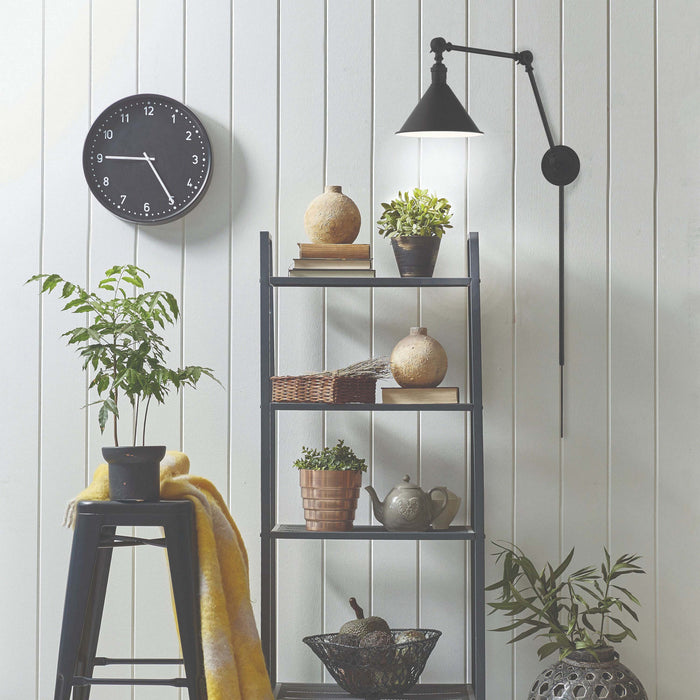 Nuvo Lighting 60-7363 One Light Swing Arm Wall Lamp, Matte Black