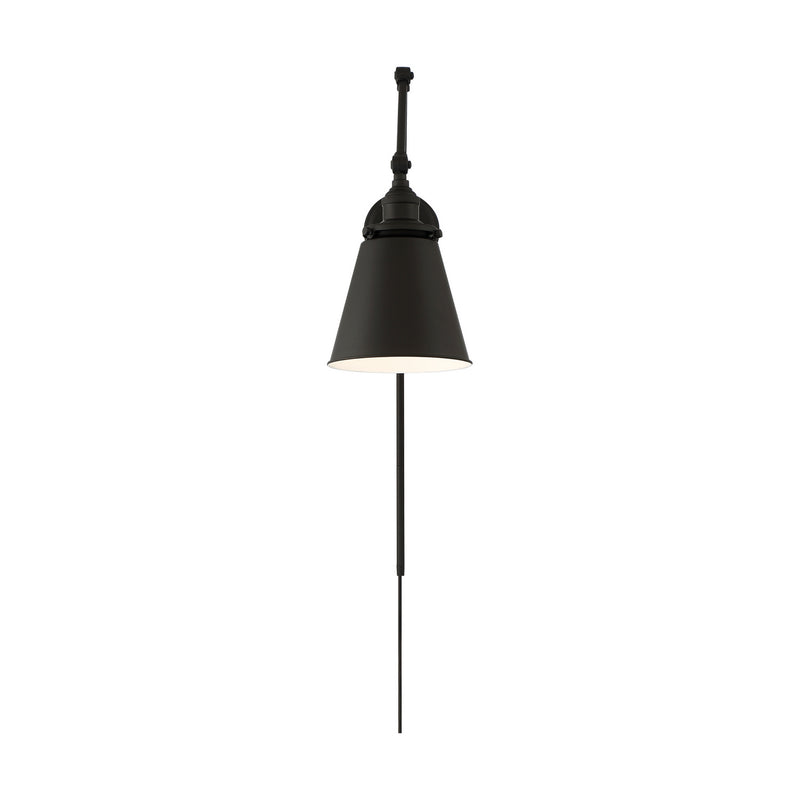 Nuvo Lighting 60-7369 One Light Swing Arm Wall Lamp, Matte Black