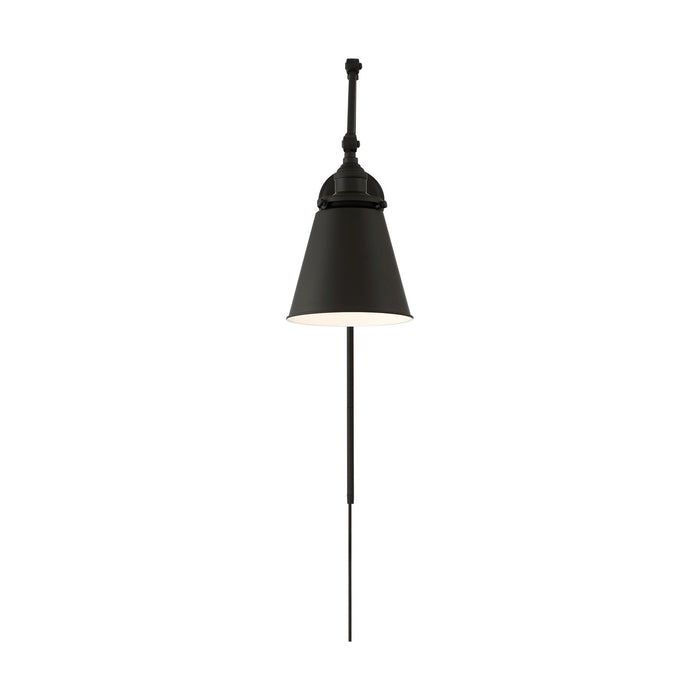 Nuvo Lighting 60-7369 One Light Swing Arm Wall Lamp, Matte Black