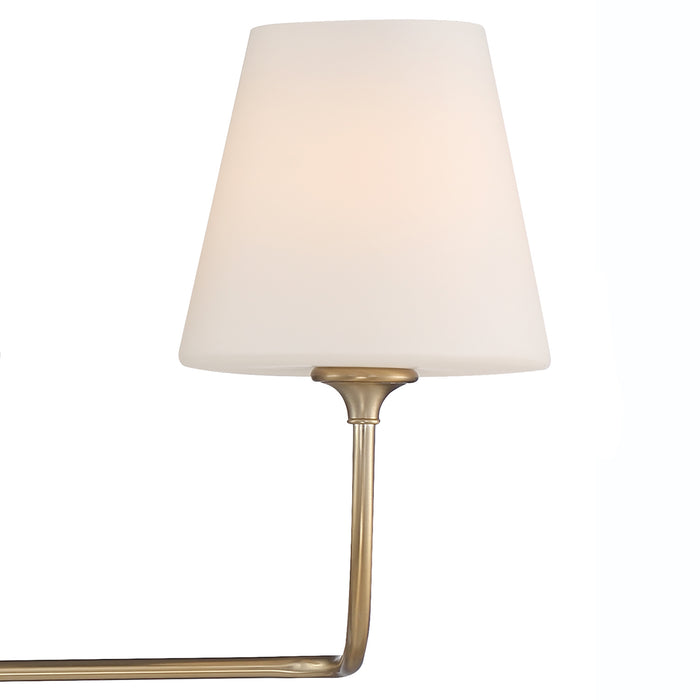 Crystorama 2443-OP-VG Three Light Bathroom Vanity, Vibrant Gold