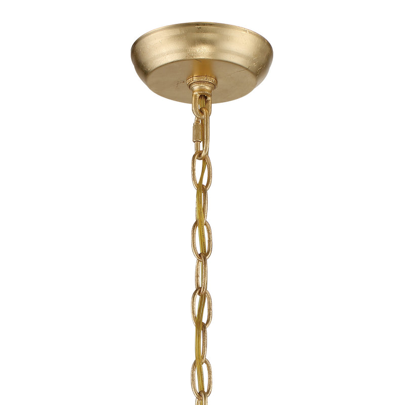 Crystorama 603-GA Three Light Chandelier, Antique Gold