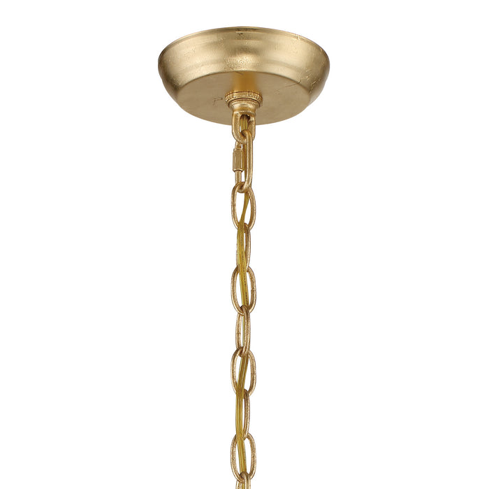 Crystorama 603-GA Three Light Chandelier, Antique Gold