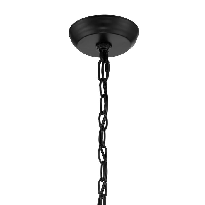 Crystorama 603-MK Three Light Chandelier, Matte Black