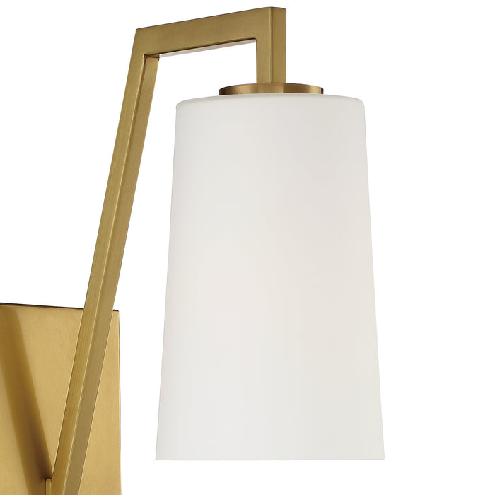 Crystorama AVO-B4201-AG One Light Wall Sconce, Aged Brass