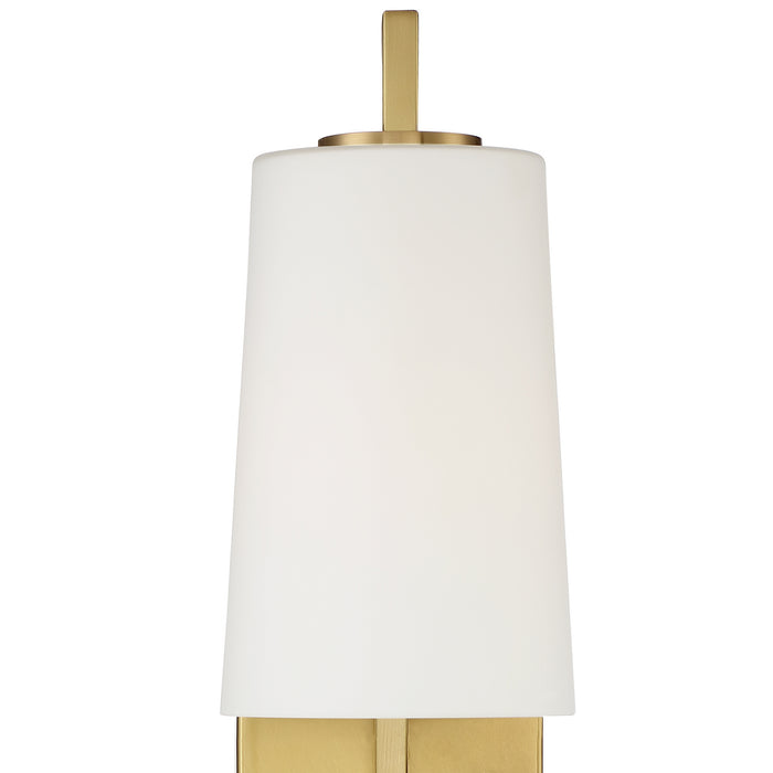 Crystorama AVO-B4201-AG One Light Wall Sconce, Aged Brass