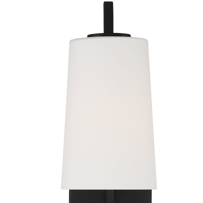 Crystorama AVO-B4201-MK One Light Wall Sconce, Matte Black