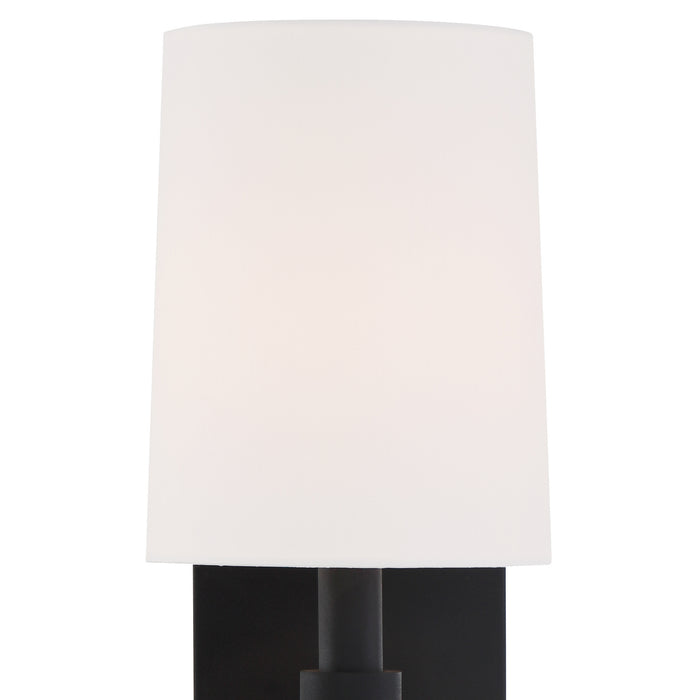 Crystorama BRO-451-BF One Light Wall Sconce, Black Forged