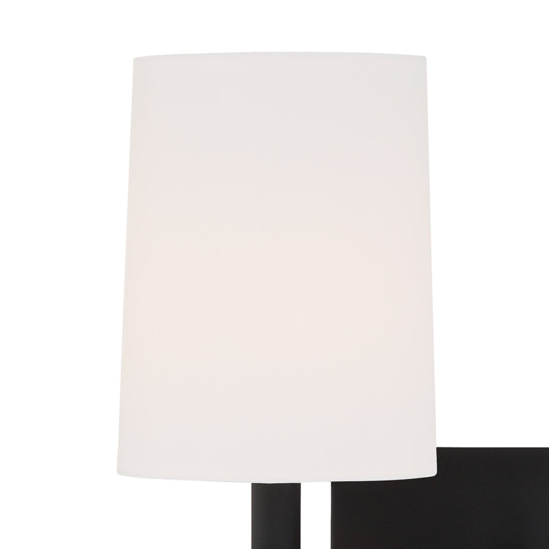 Crystorama BRO-452-BF Two Light Wall Sconce, Black Forged
