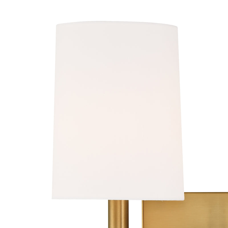 Crystorama BRO-452-VG Two Light Wall Sconce, Vibrant Gold