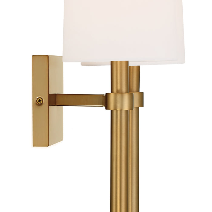 Crystorama BRO-452-VG Two Light Wall Sconce, Vibrant Gold