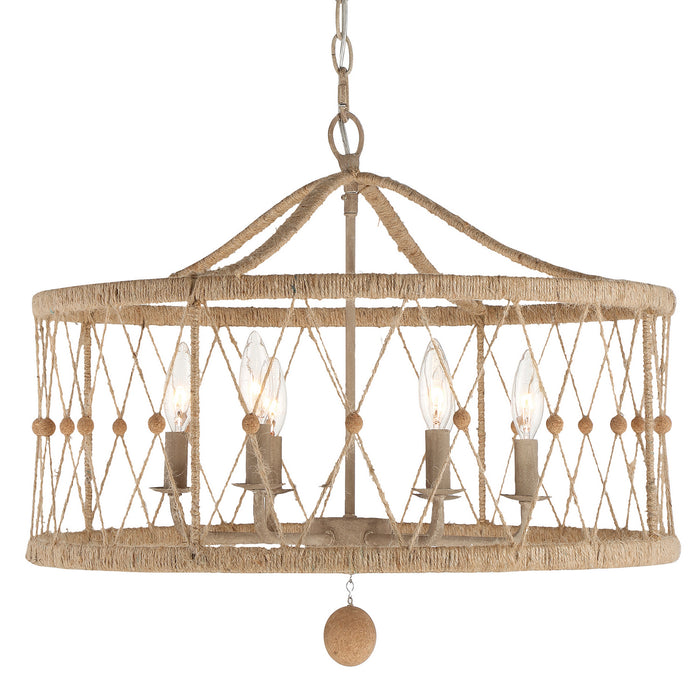 Crystorama BRX-B7906-BS Six Light Chandelier, Burnished Silver