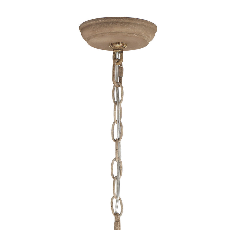 Crystorama BRX-B7906-BS Six Light Chandelier, Burnished Silver