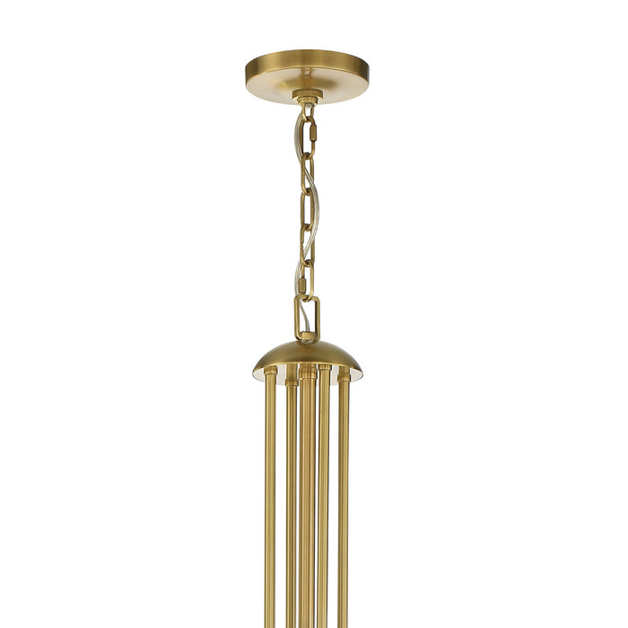 Crystorama CLO-8000-AG 24 Light Chandelier, Aged Brass